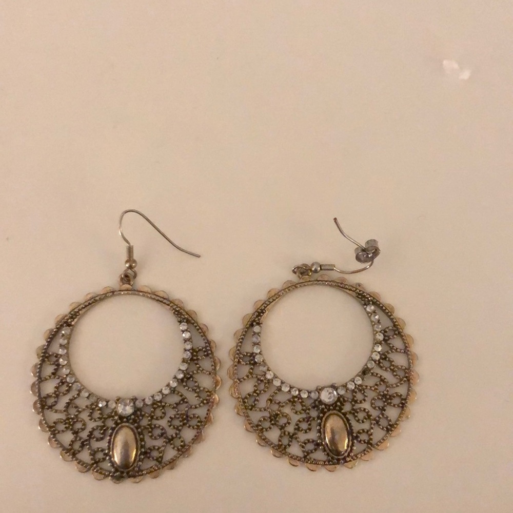 Gold earrings